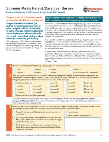 Summer Food Service Program - community toolkit